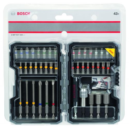  Bosch 2607017164 43 Piece Bit-/Nut setter Masonry Drill Bit Sets