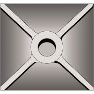 Bosch 5 In. x 5 In. SDS-max Tamper Plate Hammer Steel HS1828