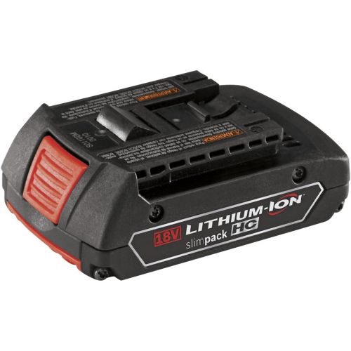  Bosch BAT610G 18-Volt Lithium-Ion HC (High Capacity) 1.5Ah Lithium-Ion Slim Pack Battery with Fuel Gauge