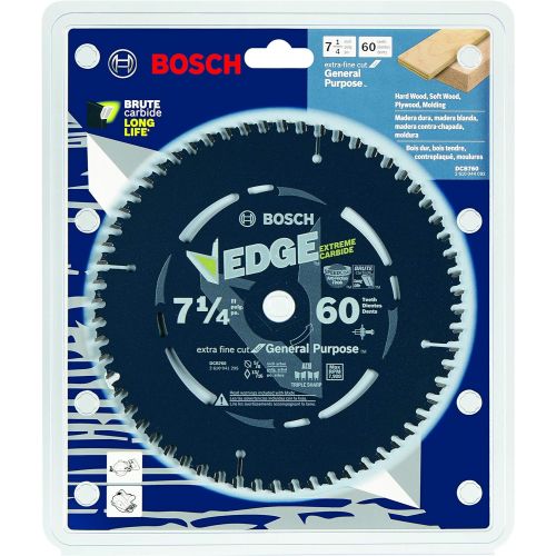  Bosch DCB760 7-1/4 In. 60 Tooth Edge Circular Saw Blade for Extra-Fine Finish