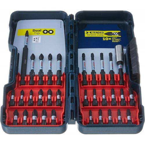  Bosch 32 Piece Impact Tough Screwdriving Bit Set SBID32