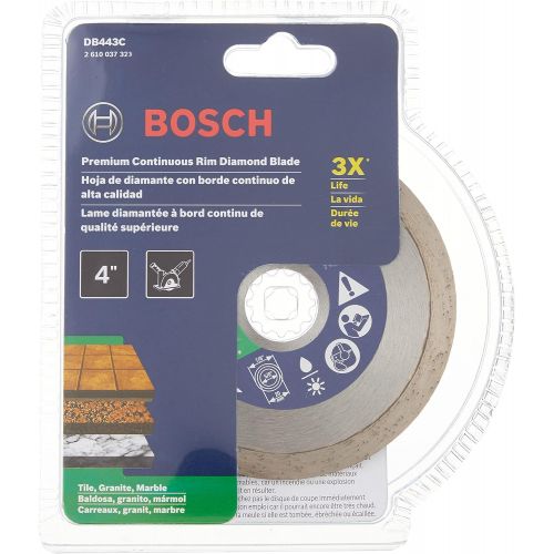  Bosch DB443C 4-Inch Premium Continuous Rim Diamond Blade