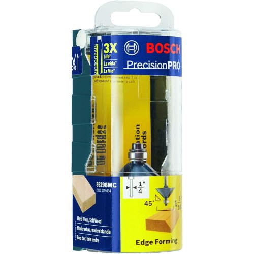  Bosch 85298M 1-5/16 In. x 45 degree Carbide Tipped Chamfer Bit