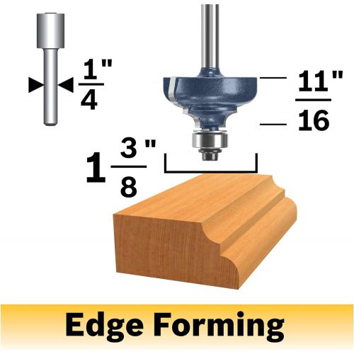  Bosch 85604MC 1-3/8 In. x 11/16 In. Carbide-Tipped Cove and Bead Router Bit