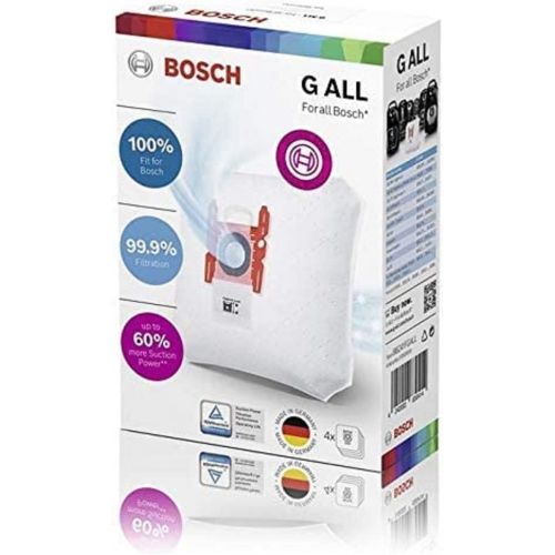  Bosch Megaair Super Tex Type G Xxl Vacuum Bag Large 5 Litre Capacity Pack Of 4 And Includes A Micro Hygiene Filter For The Motor