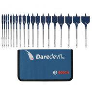 Bosch Daredevil High Carbon Steel Standard Spade Bit Set with Pouch (19-Piece)