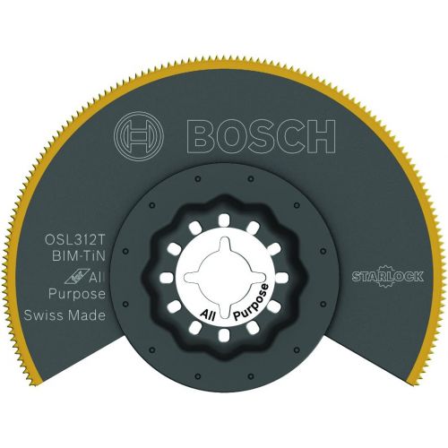  Bosch OSL312T Starlock Oscillating Multi Tool Titanium Bi-Metal Segmented Saw Blade, 3-1/2