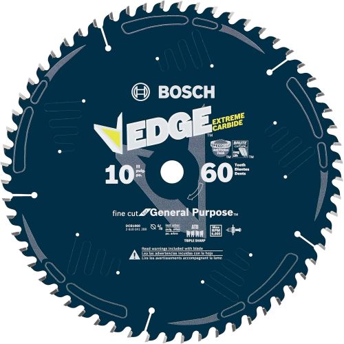  Bosch DCB1060 Daredevil 10-Inch 60-Tooth Fine Finish Circular Saw Blade