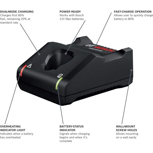  Bosch GAL12V-40 12V Max Lithium-Ion Battery Charger