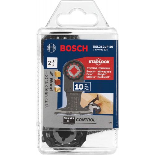  Bosch OSL212JF-10 2.5 In. Starlock Oscillating Multi-Tool Blade