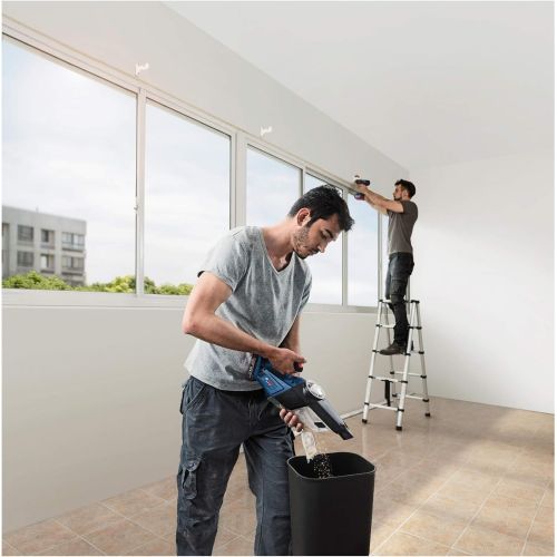  Bosch GAS 18V-1 Professional Cordless Vacuum Cleaner / Cleaning Performance Redefined! With new rotational airflow technology ( Bare Tool Body Only)