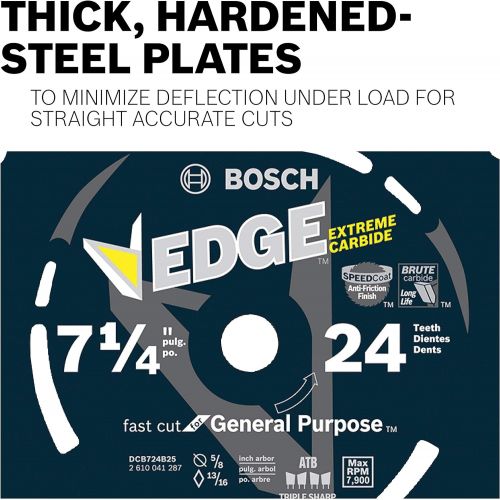  Bosch DCB1244 12 In. 44 Tooth Daredevil Table and Miter Saw Blade General Purpose