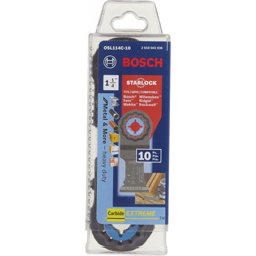  Bosch OSL114C-10 1.25 In. Starlock Oscillating Multi-Tool Blade