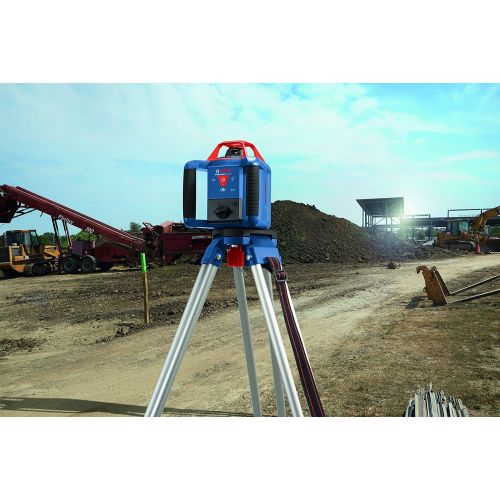  Bosch REVOLVE900 GRL900-20HVK Exterior 1000ft Range Horizontal/Vertical Self-Leveling Cordless Rotary Laser Kit with Tripod, 8ft Grade Rod and Laser Receiver