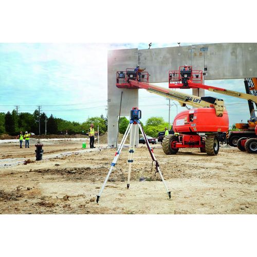  Bosch REVOLVE900 GRL900-20HVK Exterior 1000ft Range Horizontal/Vertical Self-Leveling Cordless Rotary Laser Kit with Tripod, 8ft Grade Rod and Laser Receiver