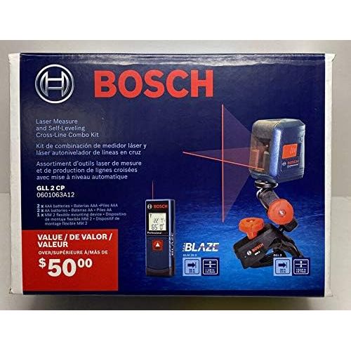  BOSCH Laser Measure and Self-Leveling Cross-Line Combo Kit