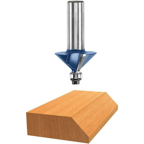  Bosch RBS010 1/2-Inch and 1/4-Inch Shank Carbide-Tipped All-Purpose Professional Router Bit Set, 10-Piece