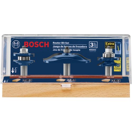  Bosch RBS003 3-Piece Ogee Door/Cabinetry Set 1/2 In.-Shank