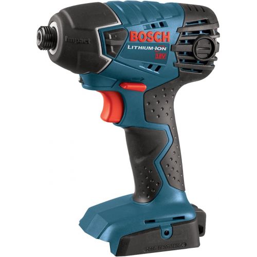  Bosch Bare-Tool 25618B 18-Volt Lithium-Ion 1/4-Inch Hex Impact Driver,Blue