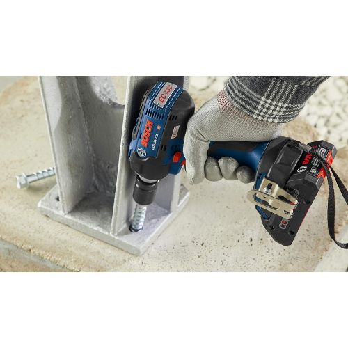  Bosch GDS18V-221B25 18V EC Brushless 1/2 In. Impact Wrench Kit with (2) CORE18V 4.0 Ah Compact Batteries
