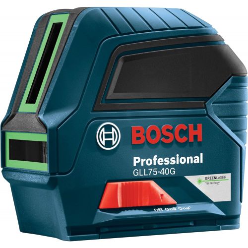  Bosch 75 Green-Beam Self-Leveling Cross-Line Laser GLL75-40G