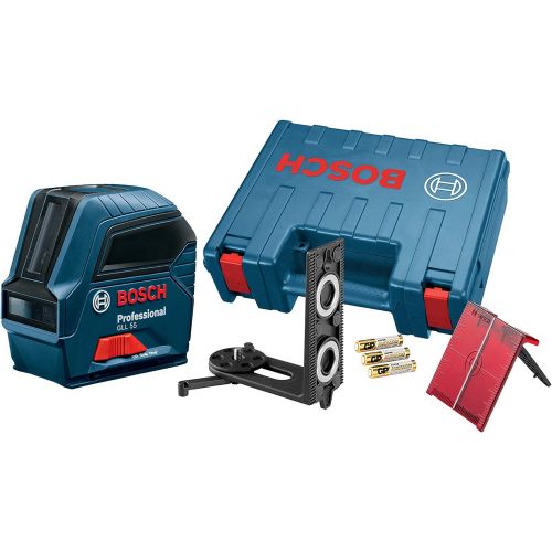  Bosch Self-Leveling Cross-Line Red-Beam Laser Level GLL 55