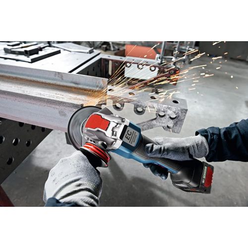  Bosch GWX18V-50PCN 18V X-LOCK EC Brushless Connected-Ready 4-1/2 In.  5 In. Angle Grinder with No Lock-On Paddle Switch (Bare Tool)