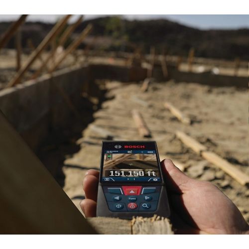  Bosch GLM400CL Blaze Outdoor Connected Laser Measure with Camera, 400 ft Range