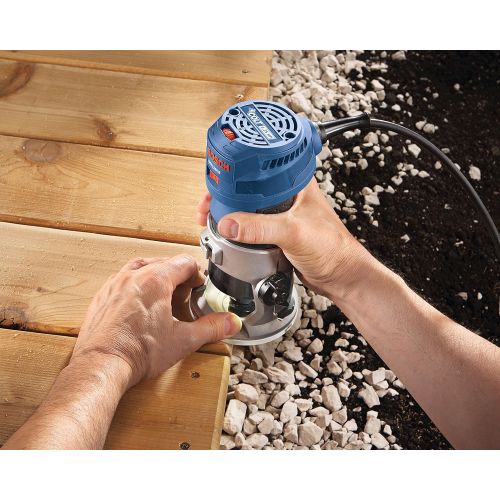  Bosch GKF125CEPK Colt 1.25 HP (Max) Variable-Speed Palm Router Combination Kit