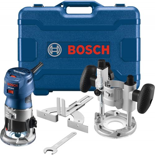  Bosch GKF125CEPK Colt 1.25 HP (Max) Variable-Speed Palm Router Combination Kit