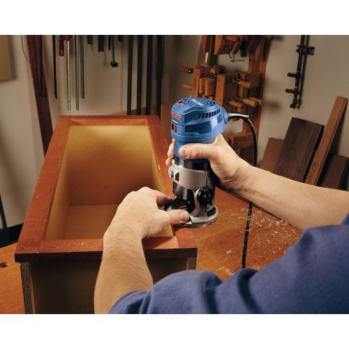  Bosch GKF125CEPK Colt 1.25 HP (Max) Variable-Speed Palm Router Combination Kit