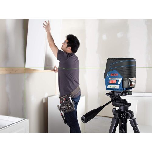  Bosch GCL100-80CG 12V Green-Beam Cross-Line Laser Level with Plumb Points