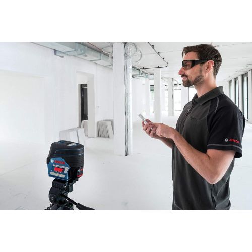  Bosch GCL100-80CG 12V Green-Beam Cross-Line Laser Level with Plumb Points