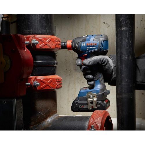  BOSCH GDX18V-1800CB15 Freak 18V EC Brushless Connected-Ready 1/4 In. and 1/2 In. Two-In-One Bit/Socket Impact Driver Kit with (1) CORE18V 4.0 Ah Compact Battery