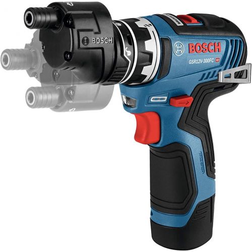  Bosch GSR12V-300FCB22 12V Max EC Brushless Flexiclick 5-In-1 Drill/Driver System with (2) 2.0 Ah Batteries