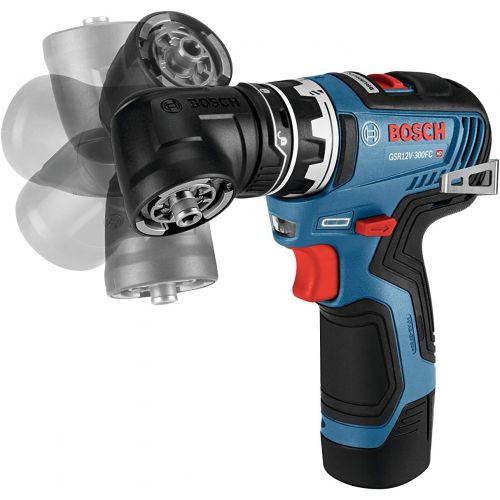  Bosch GSR12V-300FCB22 12V Max EC Brushless Flexiclick 5-In-1 Drill/Driver System with (2) 2.0 Ah Batteries