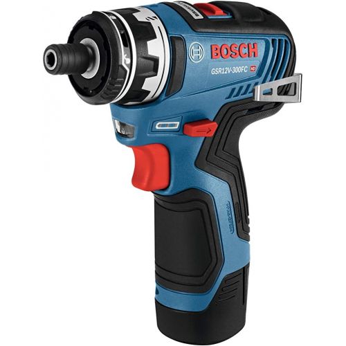  Bosch GSR12V-300FCB22 12V Max EC Brushless Flexiclick 5-In-1 Drill/Driver System with (2) 2.0 Ah Batteries