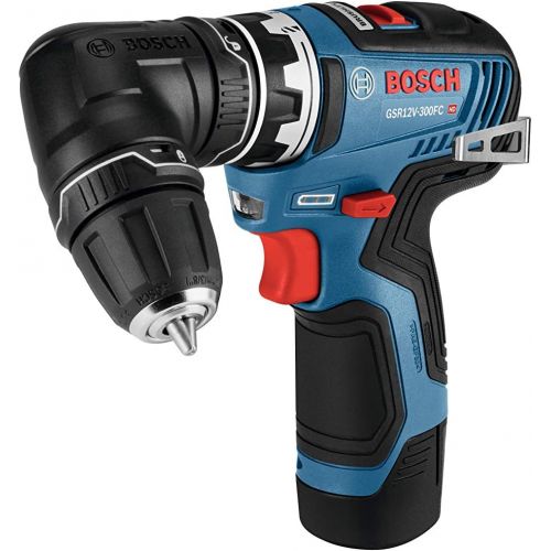  Bosch GSR12V-300FCB22 12V Max EC Brushless Flexiclick 5-In-1 Drill/Driver System with (2) 2.0 Ah Batteries