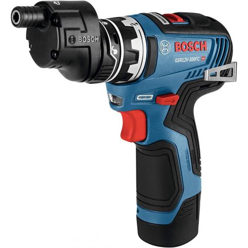  Bosch GSR12V-300FCB22 12V Max EC Brushless Flexiclick 5-In-1 Drill/Driver System with (2) 2.0 Ah Batteries