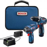 Bosch GXL12V-220B22 12V Max 2-Tool Brushless Combo Kit with 3/8 In. Drill/Driver, 1/4 In. Hex Impact Driver and (2) 2.0 Ah Batteries