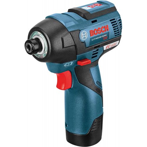  Bosch GXL12V-220B22 12V Max 2-Tool Brushless Combo Kit with 3/8 In. Drill/Driver, 1/4 In. Hex Impact Driver and (2) 2.0 Ah Batteries
