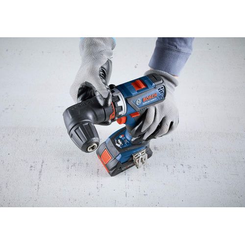  Bosch GSR18V-535FCB15 18V EC Brushless Connected-Ready Flexiclick 5-In-1 Drill/Driver System with (1) CORE18V 4.0 Ah Compact Battery