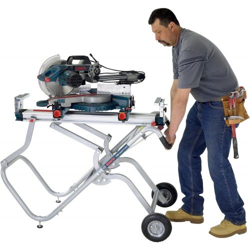  Bosch Portable Gravity-Rise Wheeled Miter Saw Stand T4B