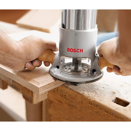  Bosch 1617EVSPK Wood Router Tool Combo Kit - 2.25 Horsepower Plunge Router & Fixed Base Router Kit with a Variable Speed 12 Amp Motor