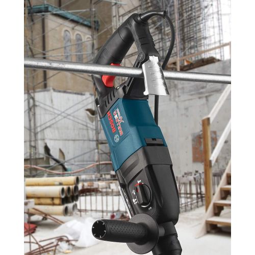  Bosch 11255VSR Bulldog Xtreme - 8 Amp 1 Inch Corded Variable Speed Sds-Plus Concrete/Masonry Rotary Hammer Power Drill with Carrying Case, Blue