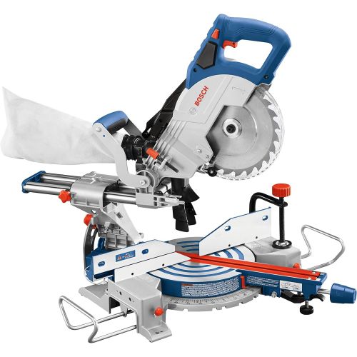  BOSCH GCM18V-08N14 18V 8-1/2 In. Single-Bevel Slide Miter Saw Kit with (1) CORE18V 8.0 Ah PROFACTOR Performance Battery