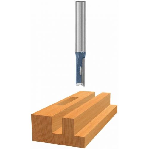  BOSCH 85221M 1/4 In. x 5/8 In. Carbide Tipped 2-Flute Straight Bit