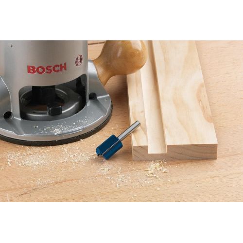  BOSCH 85221M 1/4 In. x 5/8 In. Carbide Tipped 2-Flute Straight Bit