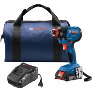 BOSCH GDX18V-1600B12 18V Freak 1/4 In. and 1/2 In. Two-In-One Bit/Socket Impact Driver Kit