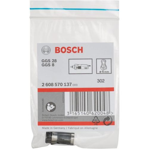  Bosch 2608570137 Collett without Locking Nut for GGS Grinder, 6mm, Silver